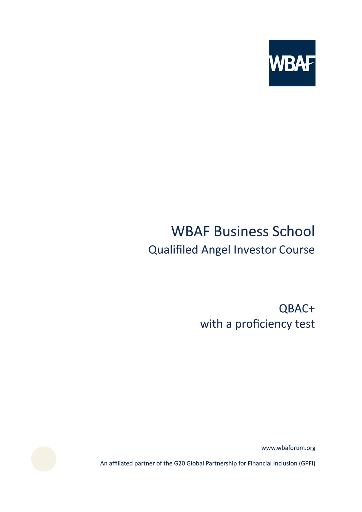 Wbaf Business School -  QBAC